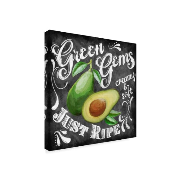 Art Licensing Studio 'Chalkboard Avocado' Canvas Art,14x14